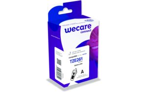 Wecare Beschriftungsband TZE-261WE Schwarz auf Weiss