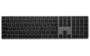 LMP Tastatur WKB-1243 BT Grau, CH-Layout mit Ziffernblock