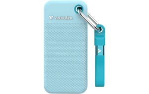 Verbatim Externe SSD Pocket 1000 GB, Polar Blau