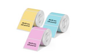 Olympia Etikettenrolle für PM220, 40 x 30 mm, farbig, 3 Stück