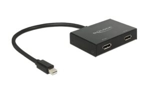 Delock 2-Port Signalsplitter Mini-DP – DP