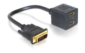 Delock 2-Port Signalsplitter DVI-D – HDMI