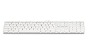 LMP Tastatur KB-1243 Silber, Mac CH-Layout mit Ziffernblock