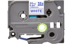 Brother Beschriftungsband TZe-253 Blau auf Weiss
