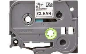 Brother Beschriftungsband TZe-141 Schwarz auf Transparent