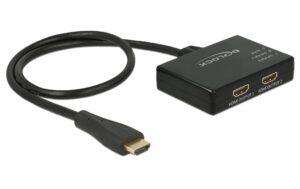Delock 2-Port Signalsplitter HDMI – HDMI 4K/30Hz
